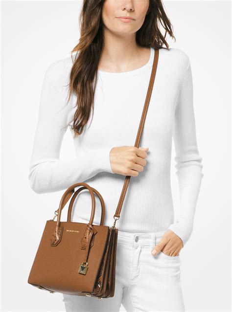 michael kors leather brown bag|michael kors brown crossbody bag.